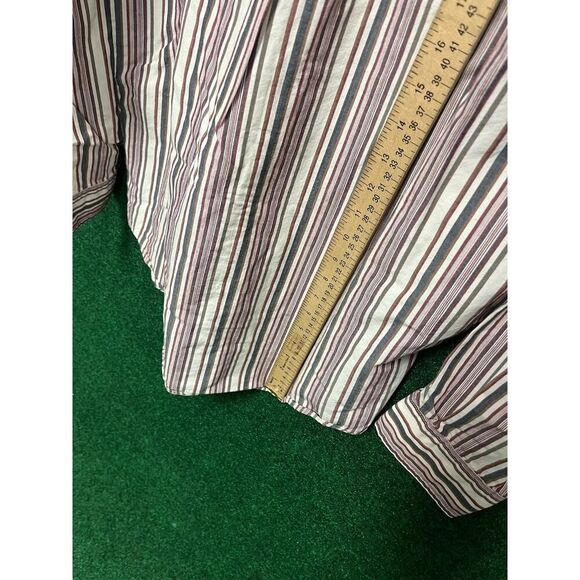 Vtg St. John's Bay Casual Button Up Shirt Mens M Striped 90s Grunge - Picture 8 of 10